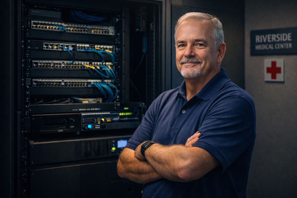 Experienced IT professional managing servers at a rural Critical Access Hospital