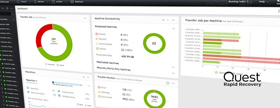 Quest Rapid Recovery Console View