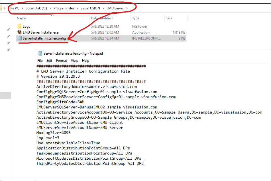 Initial Config File Image