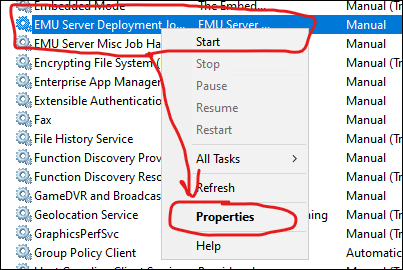 Service Properties
