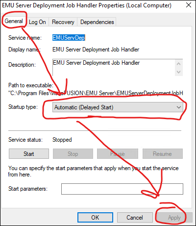 General Service Tab